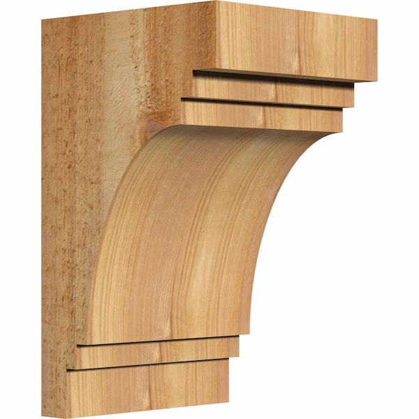 Ekena Millwork Pescadero Rough Sawn Corbel, Western Red Cedar, 6"W x 6"D x 10"H COR06X06X10PEC00RWR - main